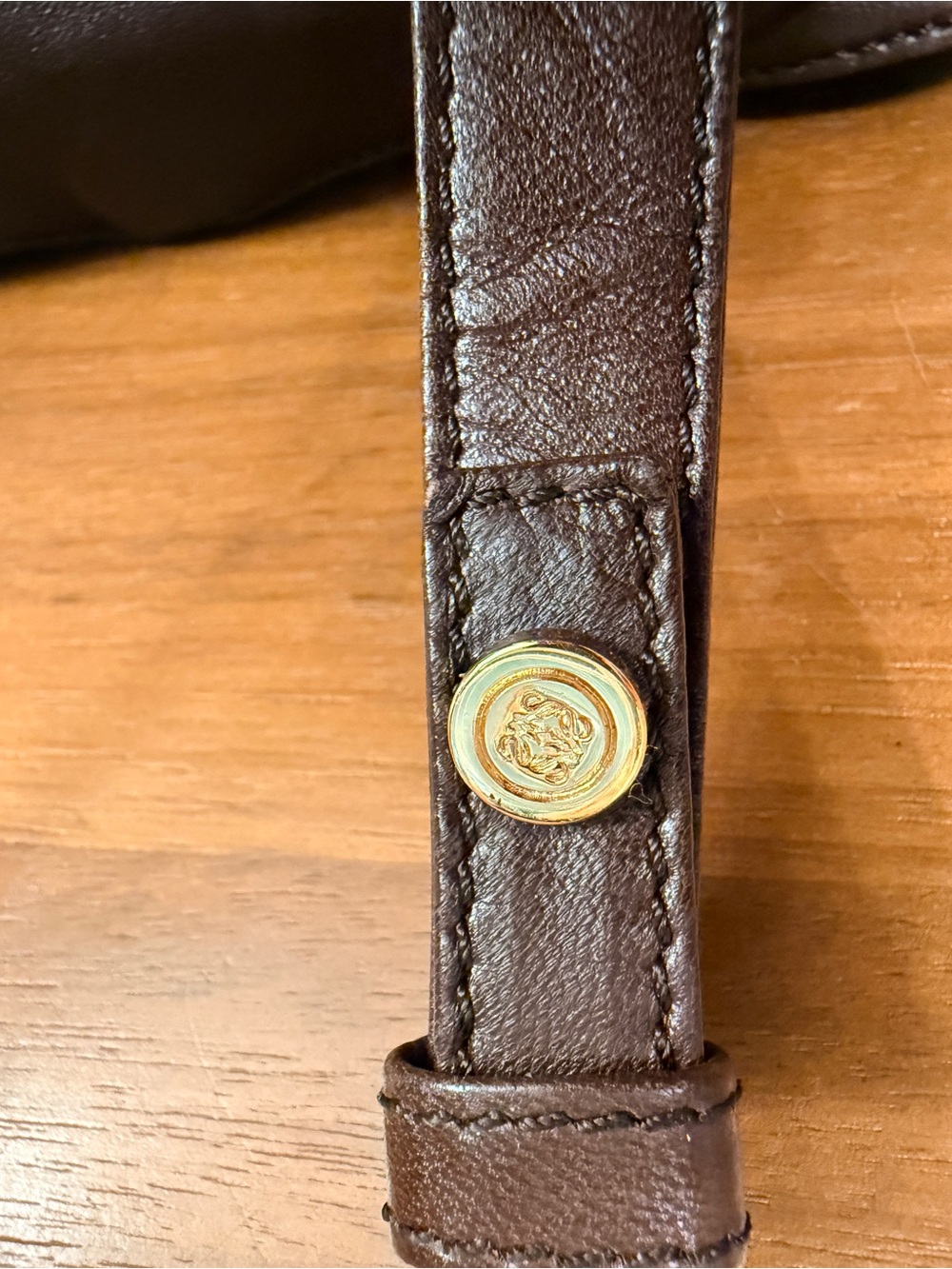 Loewe Vintage Flamenco Leather Crossbody Bag - Brown Anagram - Picture 9 of 14